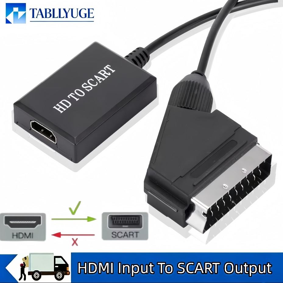 Scart To Hdmi - Адаптер-усилитель видео и аудио SCART с