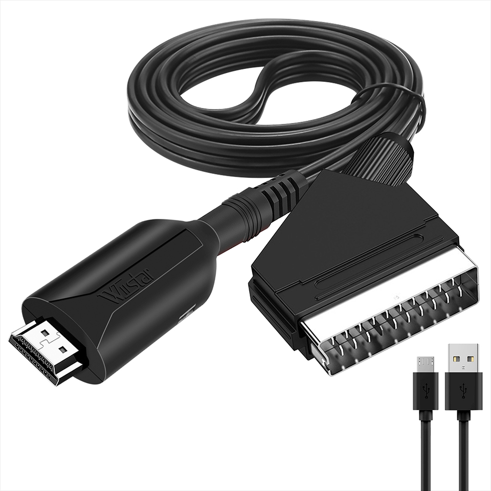 Scart To Hdmi - HDMI-совместимый конвертер кабеля SCART HDMI в