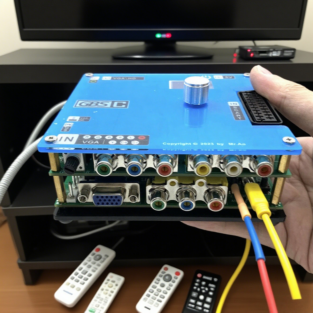 Scart To Hdmi - Конвертер сигнала для видеоигр управления GBS,