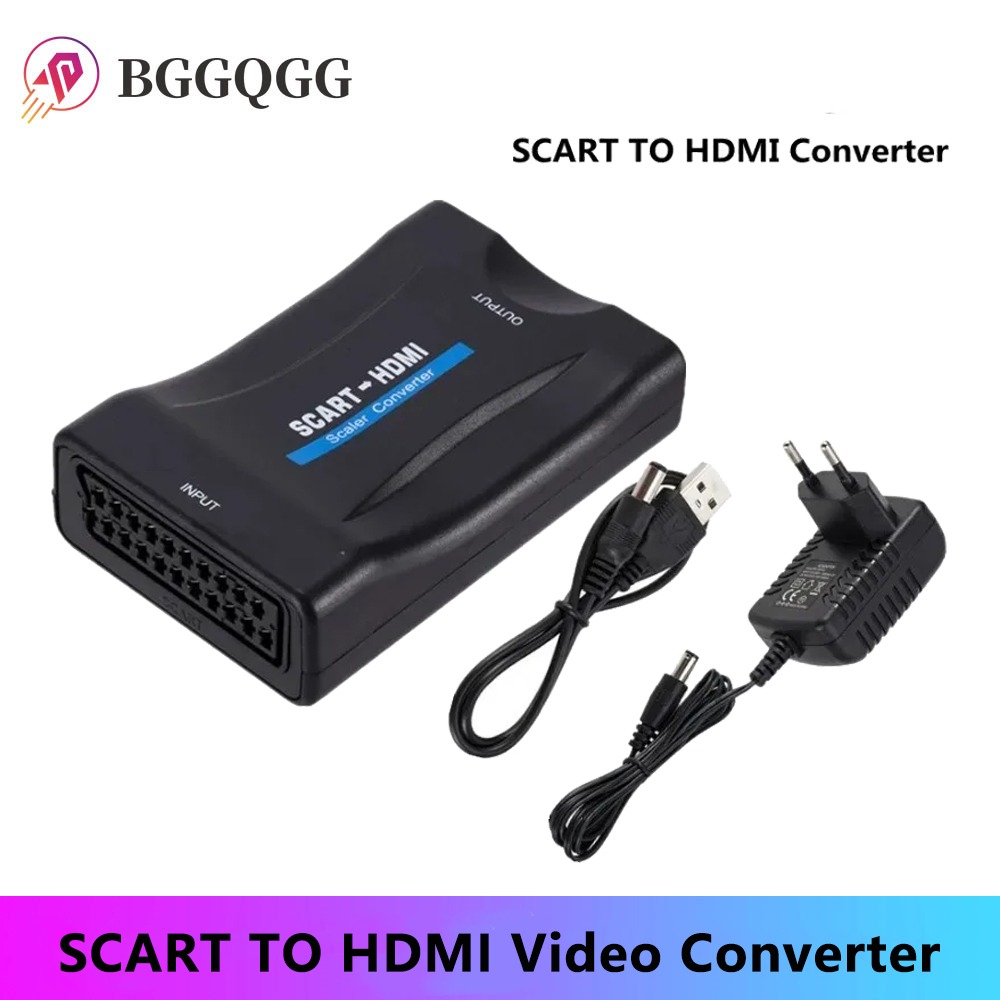 Scart To Hdmi - BGGQGG 1080P SCART в HDMI-совместимый видео-аудио