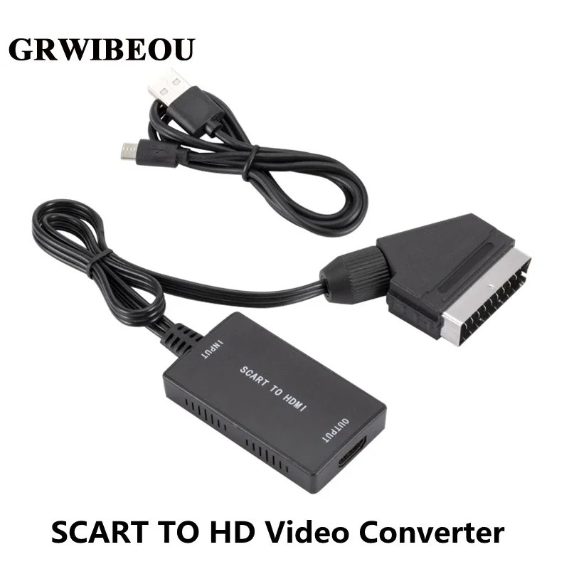 Scart To Hdmi - Конвертер SCART в HDMI с кабелем,