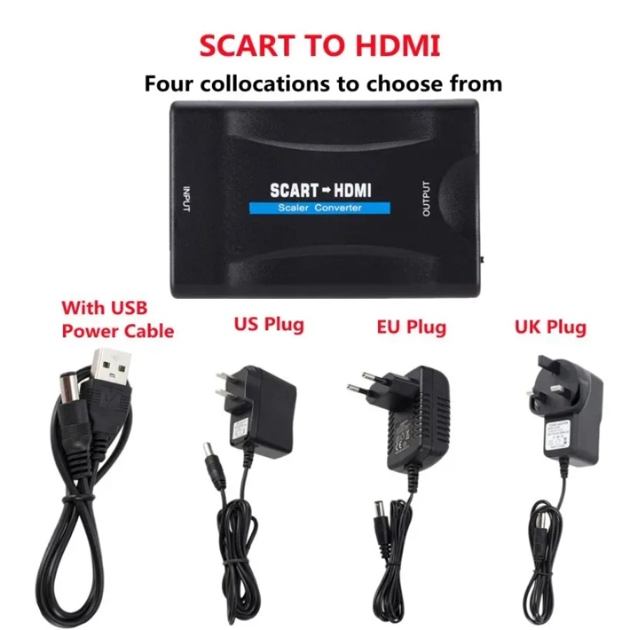 Высококлассный адаптер видео-а – обзор и цена Scart To Hdmi