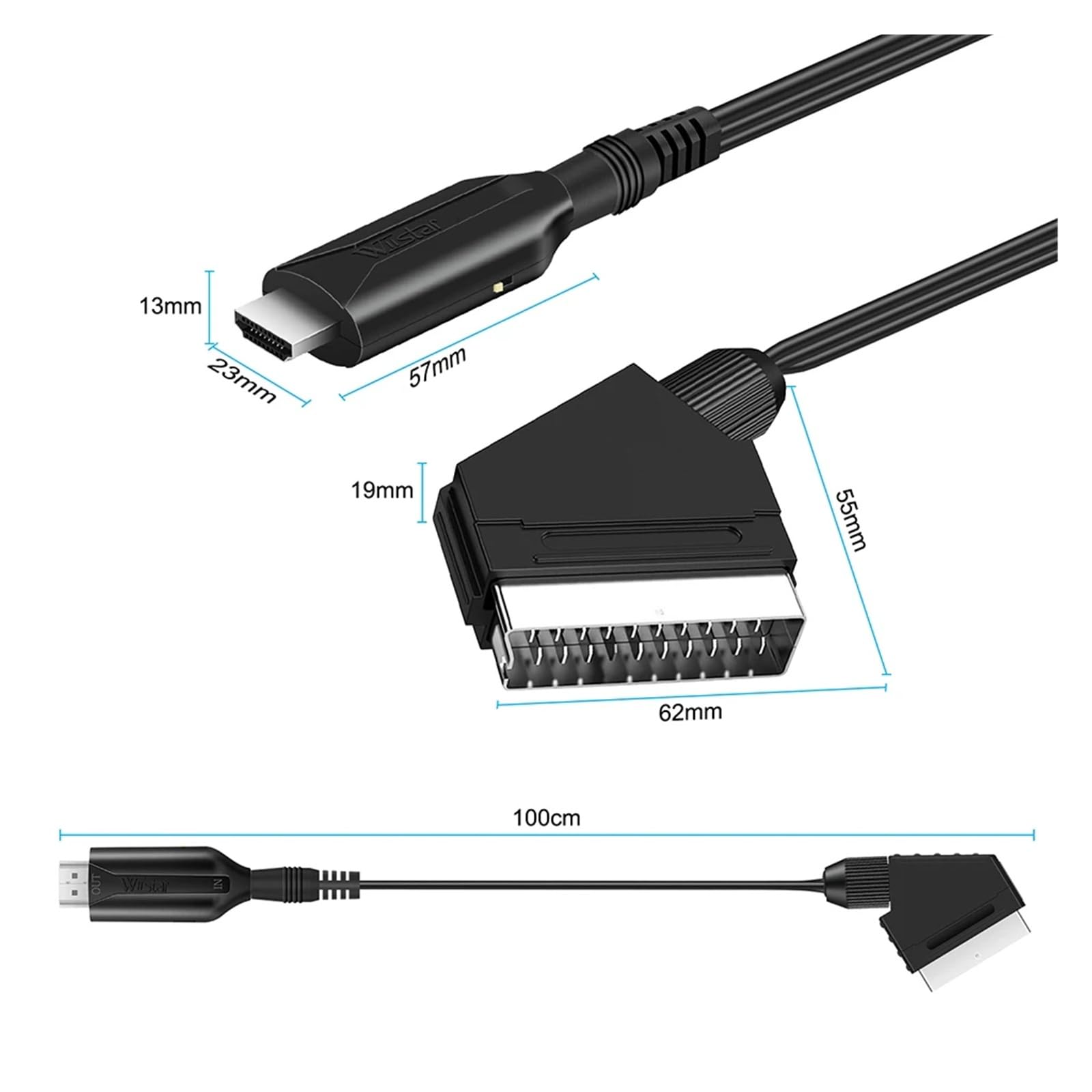 Кабель-конвертер SCART в HDMI, – обзор и цена Scart To Hdmi