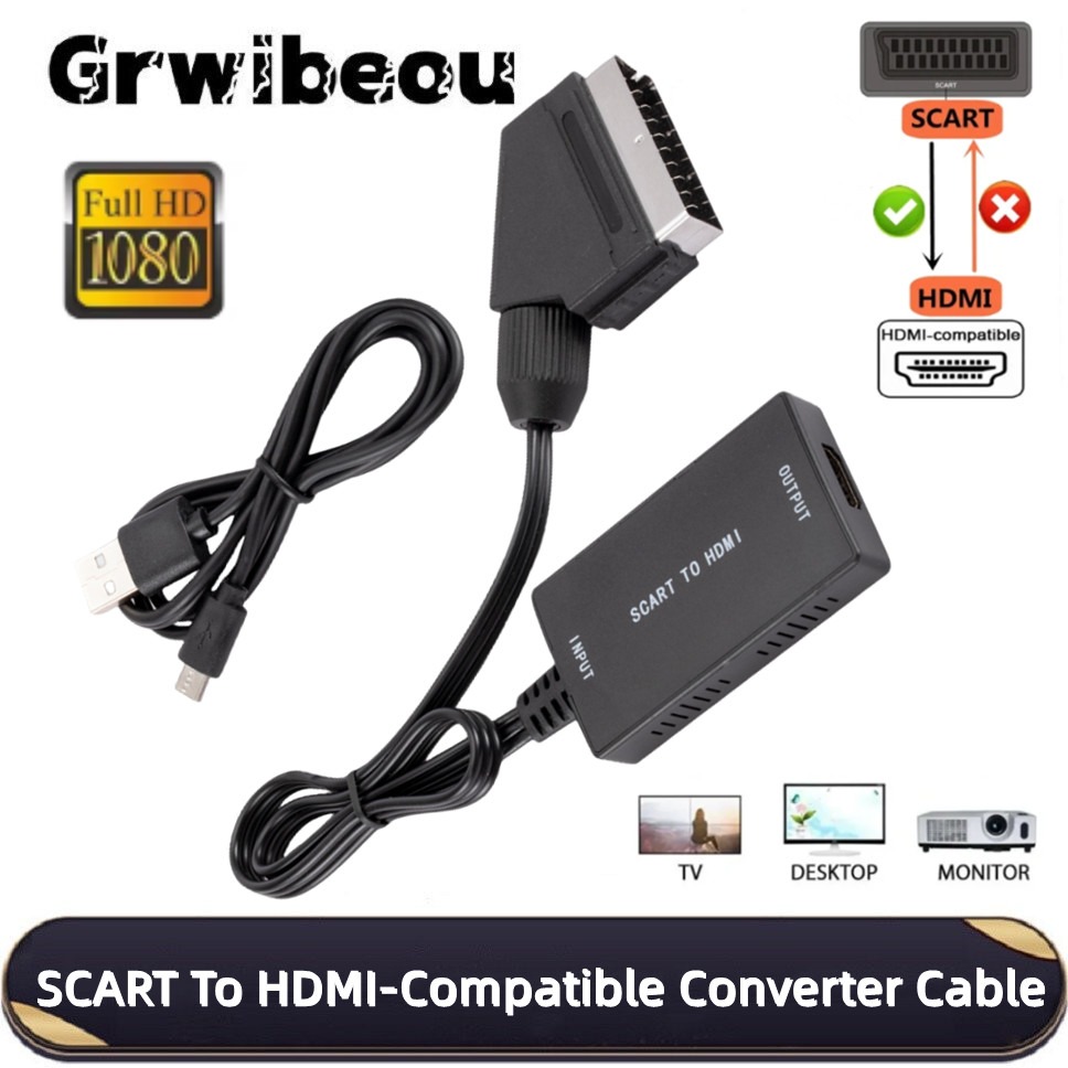 HD1080P Конвертер SCART в HDMI – обзор и цена Scart To Hdmi